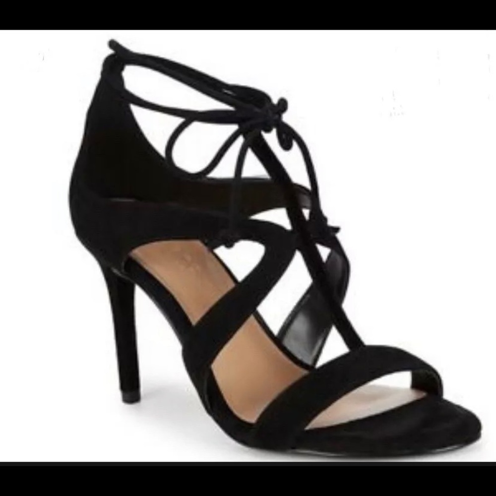 Halston Heritage-Jordan-lace-up-cutout-suede-sandals , Women’s 8